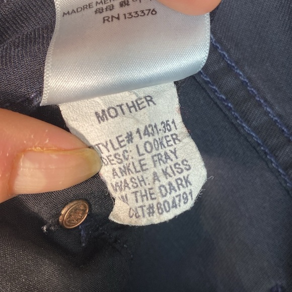 Mother Jeans The Looker Ankle Fray A Kiss in the Dark size 25 - Picture 12 of 16